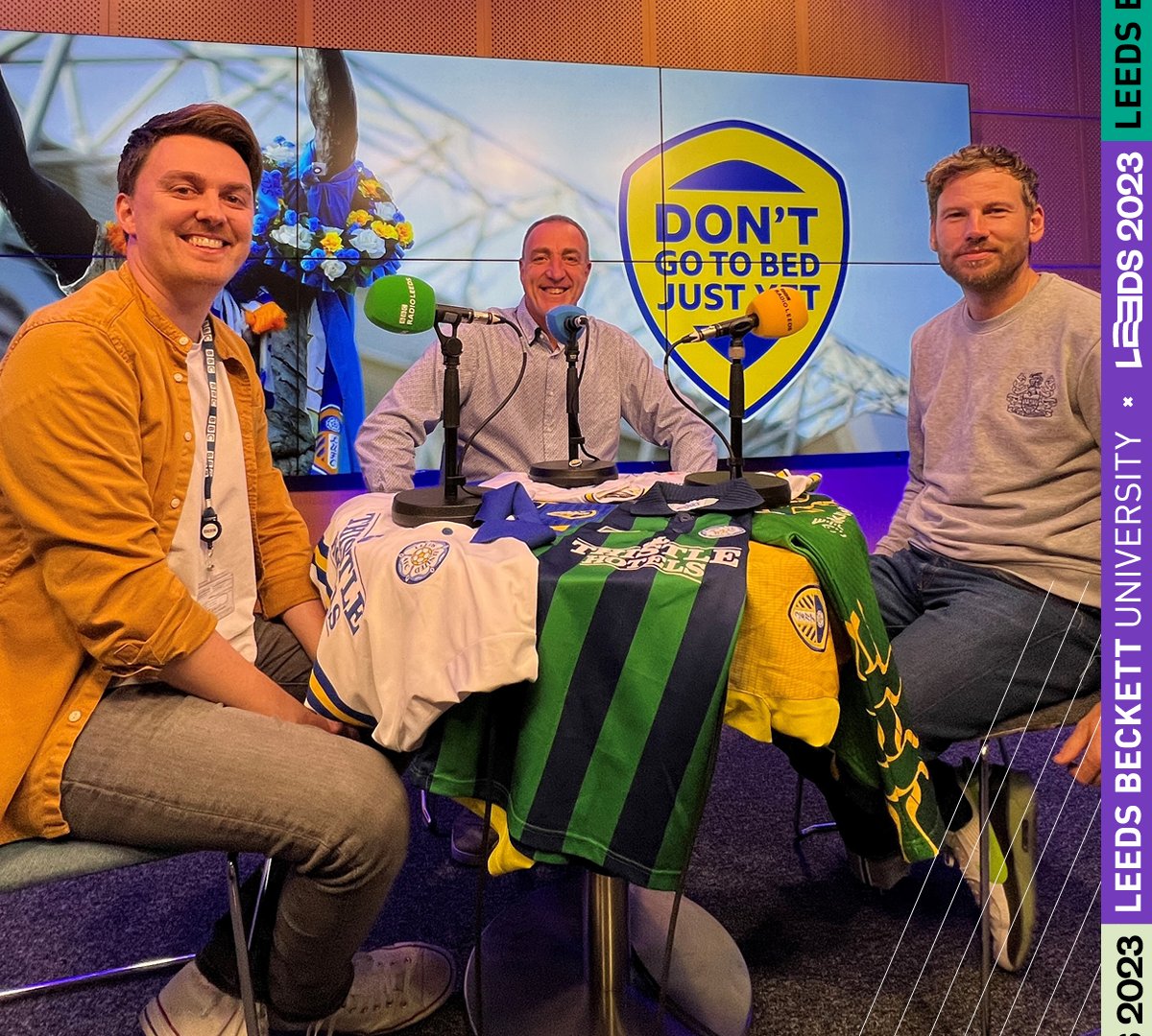 leedsbeckett's tweet photo. If you’re an #LUFC fan &amp; free tonight, you won't want to miss this…👀

A small number of returned tickets are now available for Don’t Go To Bed Just Yet Live at Headingley Campus, with @apopey, @curlywand &amp; @jonathanbuchan 

Grab them before they're gone: https://t.co/HteoKYuDRf https://t.co/z2V52Sy6ZN
