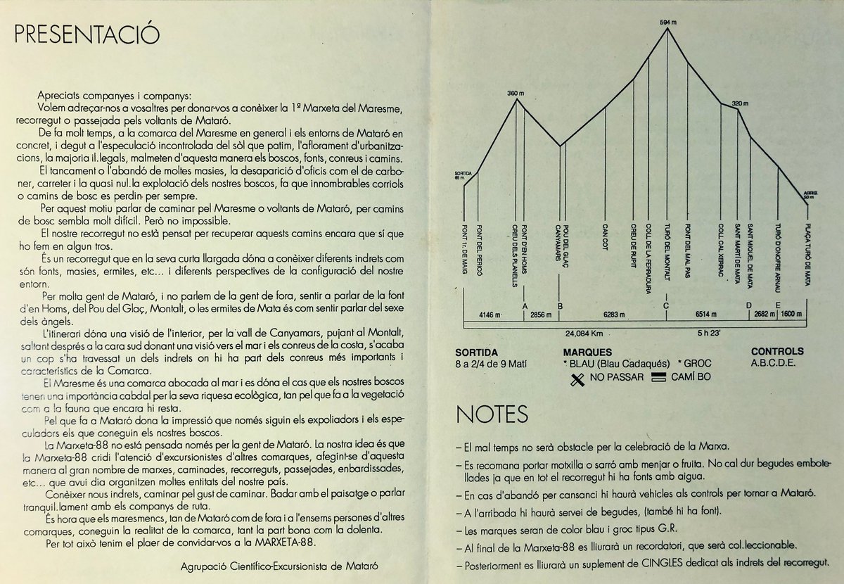 xevivarela's tweet photo. 2) ... Marxeta l'any 1988. Aquests documents q s'editaven per donar conèixer les diferents activitats culturals, esportives i socials, a més a més dels butlletins, llibres i llibrets, i la revista #Cingles, completen la que podem anomenar la 'Memòria de paper' de la ... https://t.co/uuPNwvMDgm