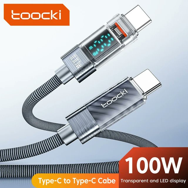 sohaguv136145's tweet image. Toocki Type C to Type C Cable 100W PD Display Fast Charging Charger USB C to USB C Transparent Cable For Xiaomi Macbook.
#TypeCUSBCable #CUSBCable #TypeCCable #USBCCables #USBCable #Cable #TypeC
Update Price Link:s.click.aliexpress.com/e/_DkEv0tZ
Description
• Fast Charging :With a
