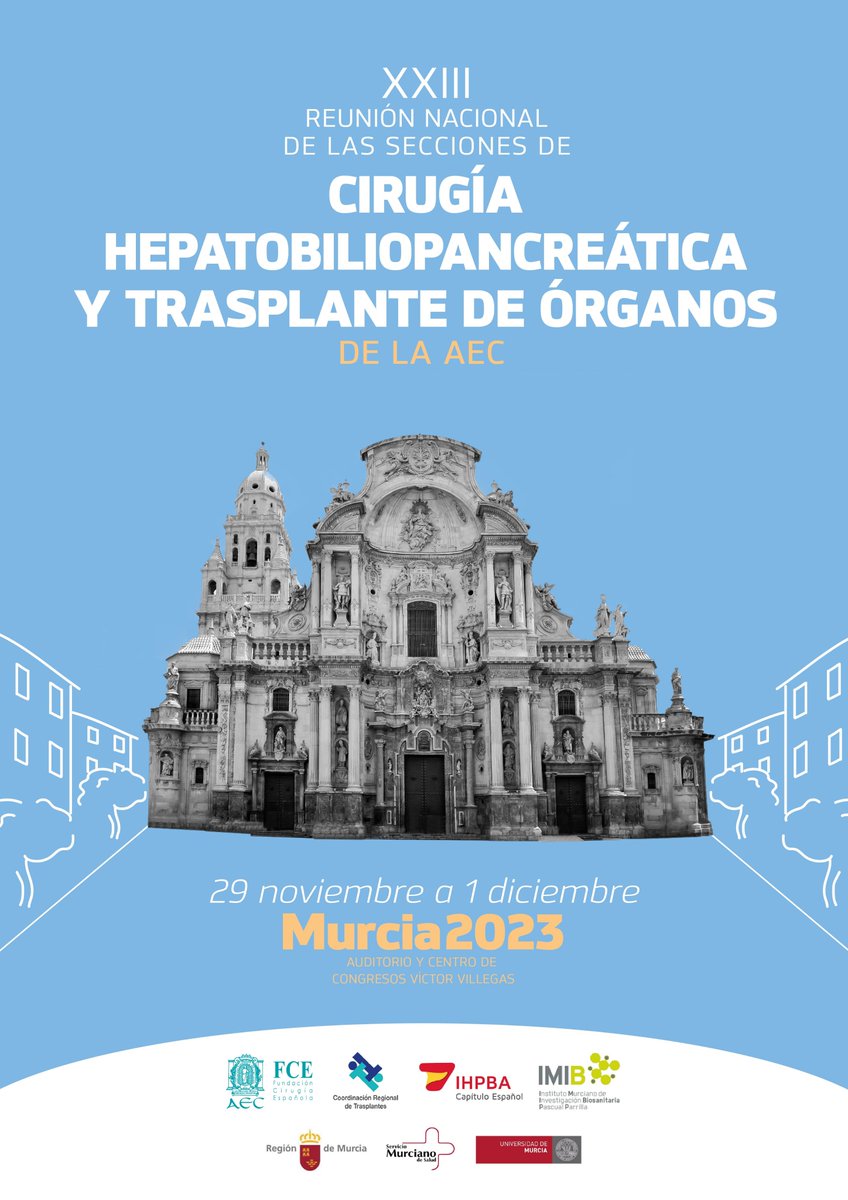 aecirujanos (@aecirujanos) on Twitter photo 🔥El miércoles 29 comienza la XXIII Reunión Nacional de Cirugía Hepatobilipancreática y Trasplante de Órganos de la <a href="/aecirujanos/">aecirujanos</a> 🗣️ ¡Os esperamos para compartir experiencias y aprendizajes en #innovacion de <a href="/aechbp/">AecHBP</a> <a href="/TrasplanteAEC/">AEC-Trasplante</a>
👉rnhbp2023.es
¡Nos vemos en Murcia! 🔥El miércoles 29 comienza la XXIII Reunión Nacional de Cirugía Hepatobilipancreática y Trasplante de Órganos de la <a href="/aecirujanos/">aecirujanos</a> 🗣️ ¡Os esperamos para compartir experiencias y aprendizajes en #innovacion de <a href="/aechbp/">AecHBP</a> <a href="/TrasplanteAEC/">AEC-Trasplante</a>
👉rnhbp2023.es
¡Nos vemos en Murcia!