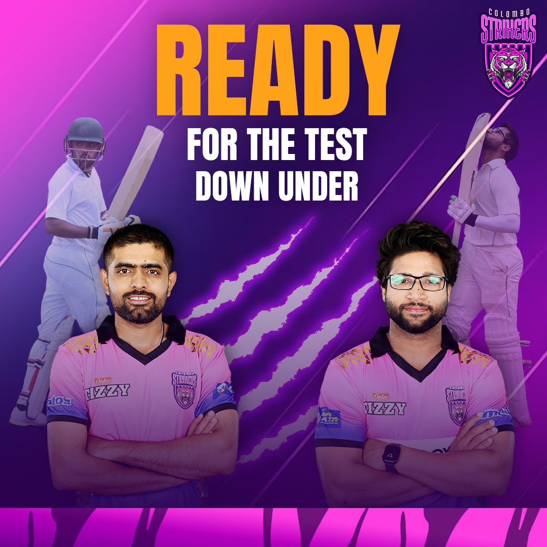 set to take on the mighty Aussies 💪

#TheBasnahiraBoys #HouseOfTigers #ColomboStrikers #LPL2023 #StrikeToConquer #BabarAzam #ImamUlHaq