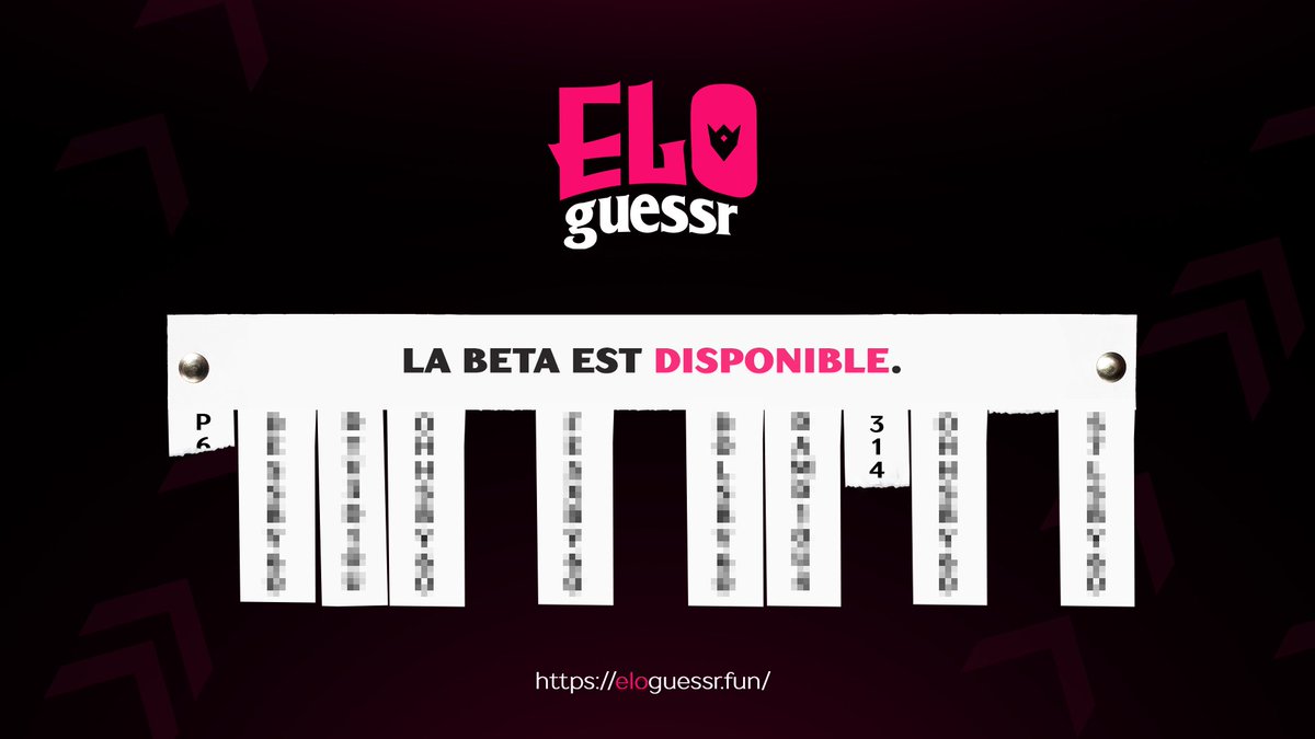 OrdrinnGC's tweet image. Hello amis streamers,
Nous venons de lancer la beta de notre nouveau jeu EloGuessr

C'est un "Guess The Rank" spécialement axé stream avec un système de vote afin que le chat puisse participer.

Toutes les informations sont disponibles ici : eloguessr.fun/infos