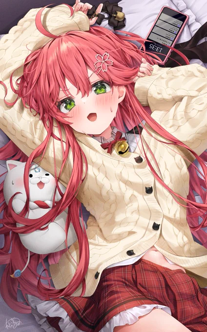 にぇ・・・?い、今何時!?#miko_Art 