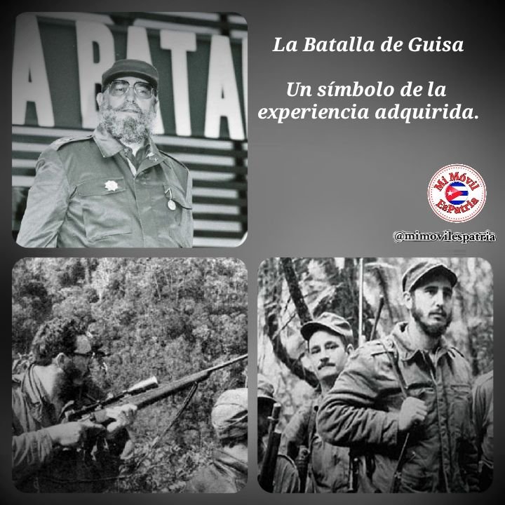 #FidelPorSiempre, sobre las lecciones de la batalla de Guisa: "Tienen una utilidad enorme, porque enseñan lo que puede el hombre, lo que puede el revolucionario. Enseñan lo que puede hacerse ante obstáculos inmensos, frente a dificultades al parecer insuperables". @minfar