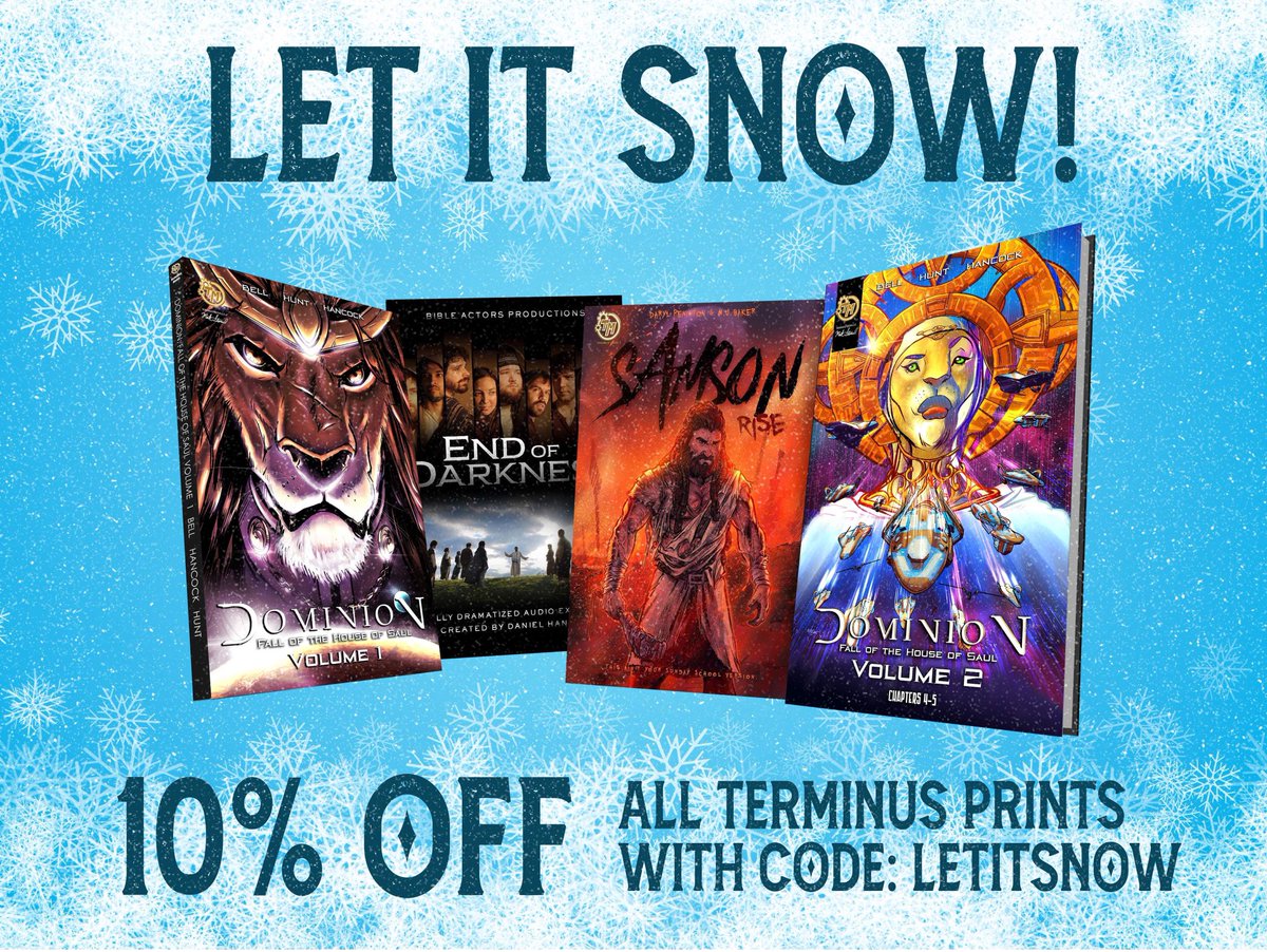 DOMINIONCOMIC's tweet image. Give family-friendly comics this Christmas! Take 10% off all TerminusMedia.com prints with code: LETITSNOW 

#christmasshopping #blackfriday #cybermonday #comics #bible #familyfriendly #christmas2023