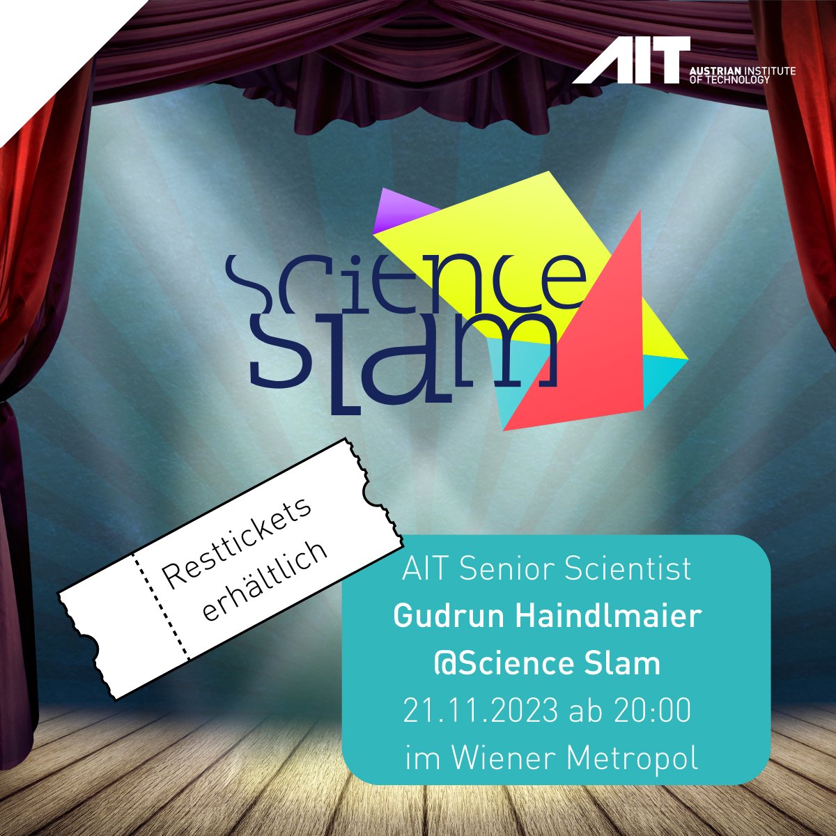Unsere Kollegin Gudrun Haindlmaier tritt heute beim Science Slam auf. Wer Forschung über die "Stadt der #Zukunft" mal ein wenig anders erleben möchte: Wiener Metropol ab 20:00, Es gibt noch Restkarten! #science #comedy #metropol <a href="/haindlmaier/">Gudrun Haindlmaier</a>