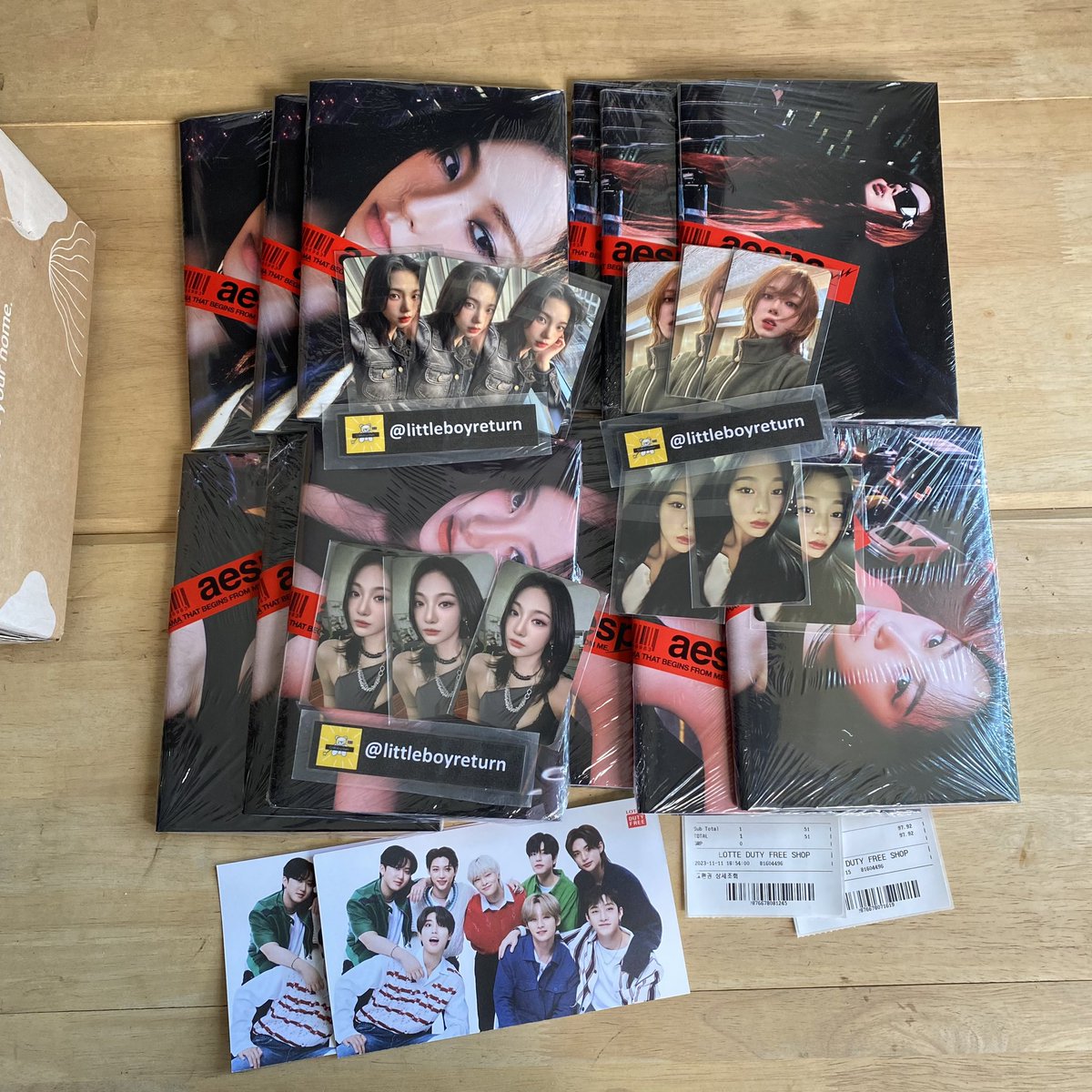 littleboypre's tweet photo. #littleboyupdate aespa drama เว็บ lotte duty free ส่งตรงจากเว็บถึงมือเราเรียบร้อยแล้วนะคะ จะเริ่มแจ้งยอดที่เหลือทางdm (ชำระได้ช้าสุดวันที่ 23/11) ยอดครบแล้วจัดส่งรอบวันพฤหัสงับ☺️🙌🏻 https://t.co/zRb6tStUW6