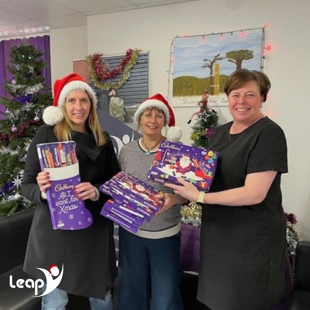 Thank you <a href="/integritysw/">Integrity Software</a> for your donation of selection boxes! These will be delivered to Santa and then distributed to our residents!🎅 Thank you for being a LEAP (not) so secret Santa! #LEAPintochristmas #secretsanta #charity #donations