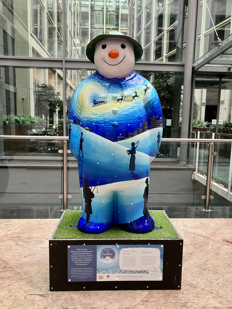 The Snowman Trail has arrived! ❄️⛄️
From today until the 5 Jan at @fleetstquarter in @thecityofldn. 
Number 10 & 11  ✅ 
Ten more to discover. So much fun for little ones. #Free #LetsDoLondon #LondonTrail #ChristmasTrail #London