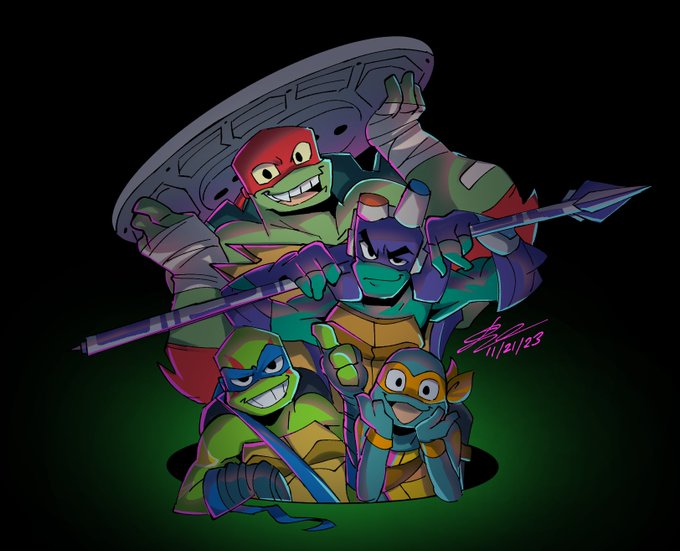 Hero come through manholes  #rottmntfanart #rottmnt
