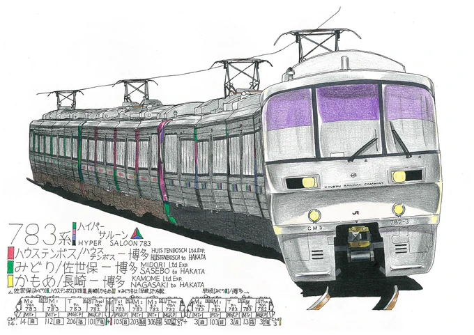JR九州の783系と同じドア配置で特別車両[プライベース]に…  乗下車に時間割きそう()