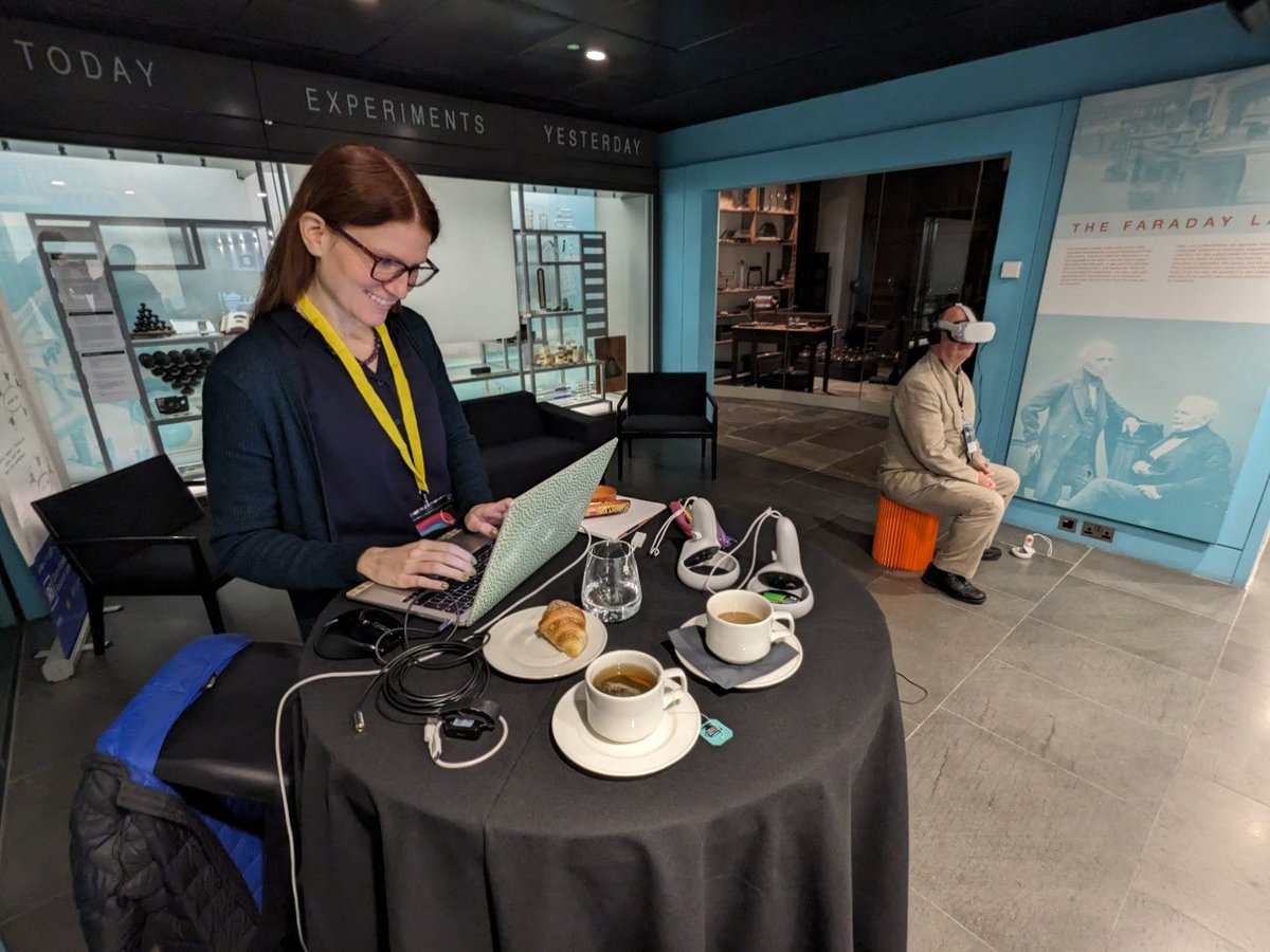 Come see <a href="/dorasound/">Dora Brbora</a> PhD VR project <a href="/BeyondCnf/">Beyond Conference</a> in Lower ground floor at the #royalinstitute in #London.  Proud to have worked on this with her! #cinematographer