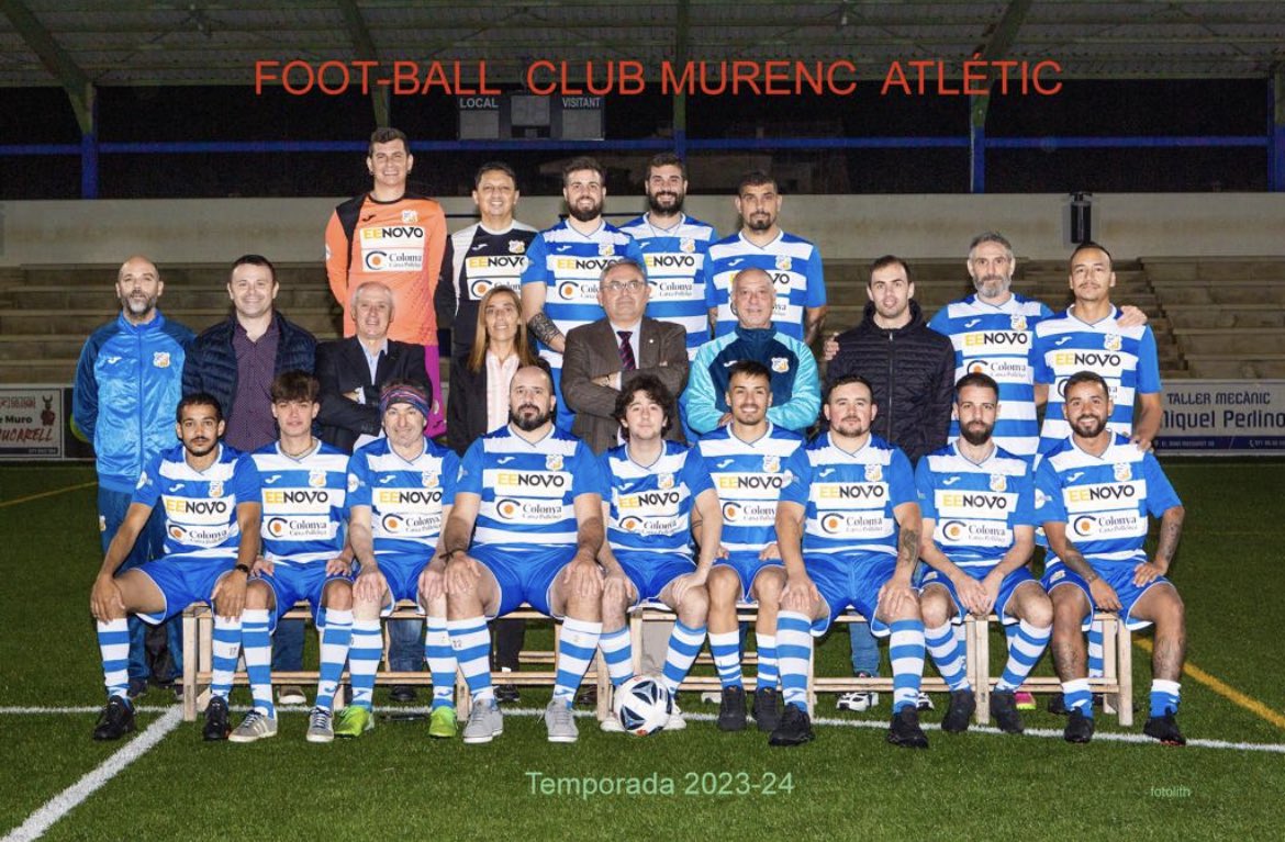 📸 FOTO OFICIAL EQUIP FUTBOL 7 F.C. MURENC ATLÈTIC (TEMPORADA 2023-2024) 💙🤍