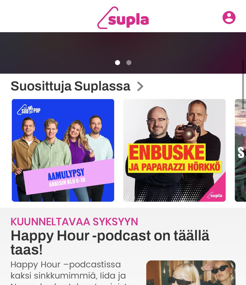 jee!! uusi podcastimme on noussut kolmessa viikossa koko @SuplaFI:n toiseksi kuunnelluimmaksi. nöyrä kiitos! 🙏 tarvitsen apuasi! mitäs jos ohitettais vielä aamulypsy ja mentäis ykköseksi! uusimman ja aiemmat pödimme voi kuunnella ilmaiseksi tuosta 👇 supla.fi/podcast-series…