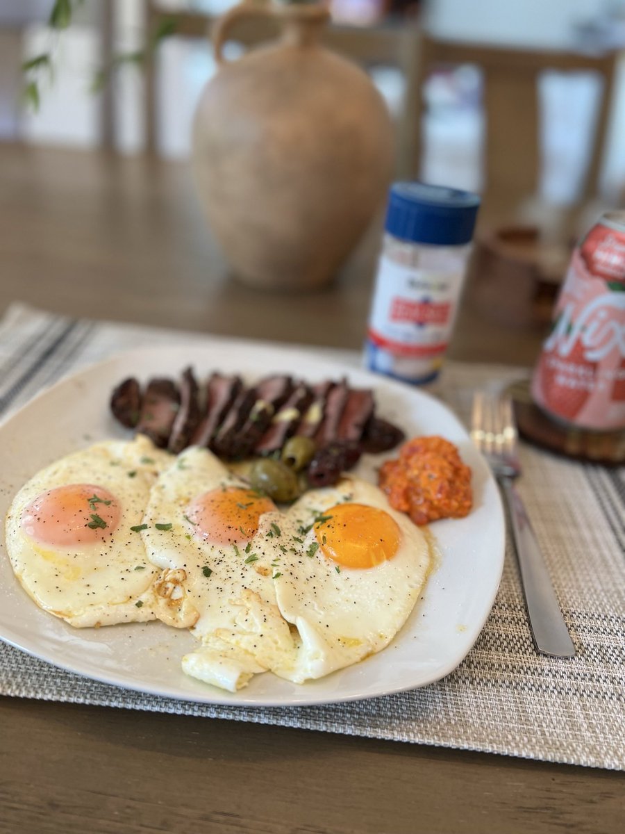 Andrew_The_PA's tweet photo. I hated cooking eggs when I switched from non stick to cast iron pans

They would always stick and never came out good. 

Well once I learned how to actually use the pan eggs came out better than ever and this is my preferred way to cook them. 

How to cook eggs in a cast iron skillet without sticking, follow these steps:

1. **Preheat the Pan**: Heat the cast iron skillet over low to medium heat for a few minutes. This allows the pan to evenly distribute heat.

2. **Add Oil or Butter**: Once the pan is hot, add a small amount of oil or butter. Swirl it around to coat the bottom and sides of the pan. This helps create a non-stick surface.

3. **Use Fresh Eggs**: Fresh eggs tend to stick less than older ones.

4. **Control the Heat**: Maintain a moderate, even heat. Eggs can quickly stick if the pan is too hot.

5. **Crack Eggs Gently**: Crack the eggs gently and close to the pan's surface to avoid dropping them from a height, which can cause them to break or spread too thinly.

6. **Avoid Overcrowding**: Don't overcrowd the pan; leave enough space between eggs. This helps them cook evenly and prevents sticking.

7. **Lid or Cover**: If you prefer your eggs with runny yolks, you can cover the pan with a lid for the last minute of cooking to help the top of the eggs set.

8. **Use a Spatula**: When it's time to flip or remove the eggs, use a flat spatula. Gently slide it under the eggs to prevent sticking.

9. **Season After Cooking**: Adding salt to eggs before cooking can make them release moisture and potentially stick. Season your eggs after cooking.