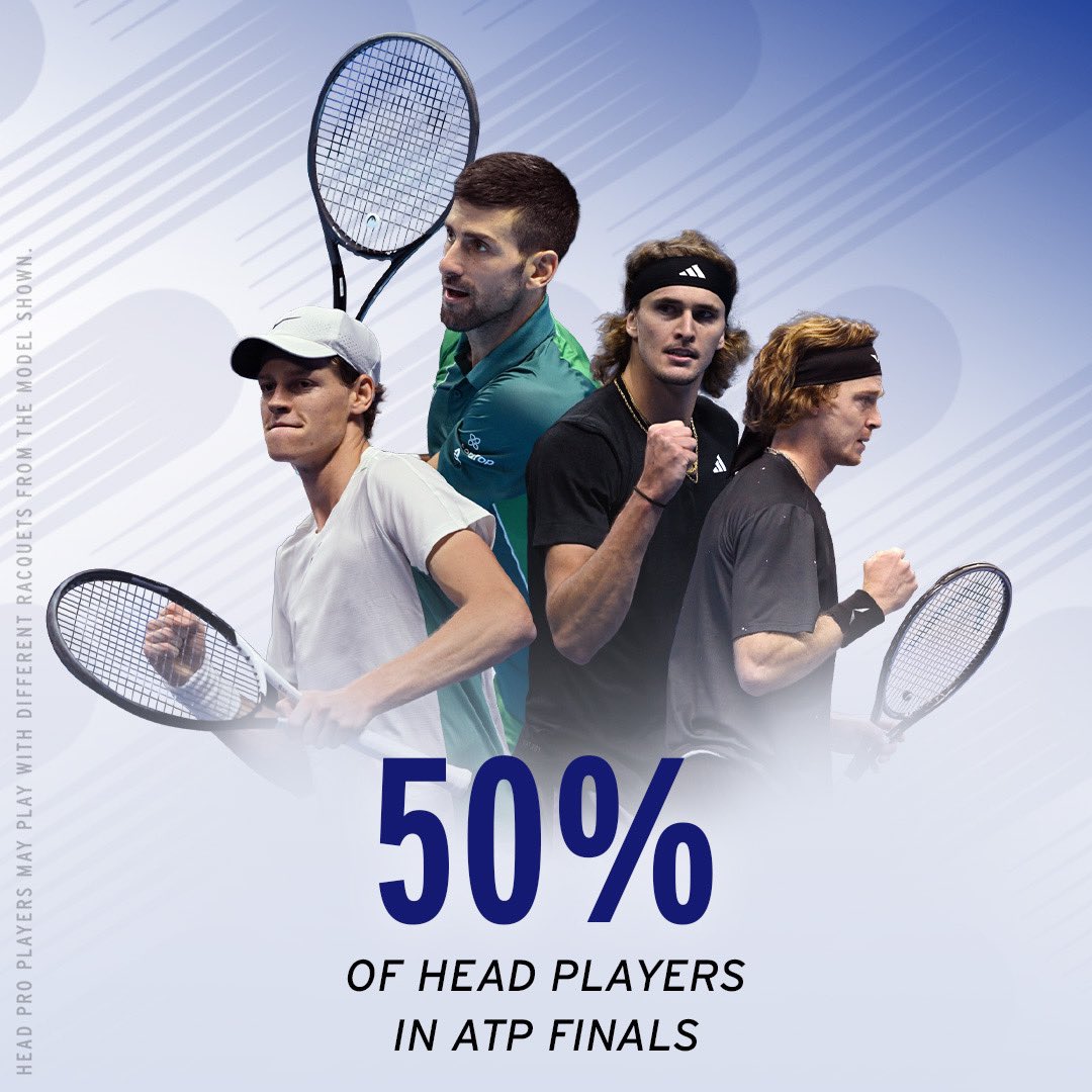 HEAD was again the most represented brand of all tennis brands in last week's tournament. 👏🏼😍 If you don't play a HEAD racquet, what are you waiting for? 😉 #TeamHEAD | #MostSuccessful | #NumberOneTennisBrand