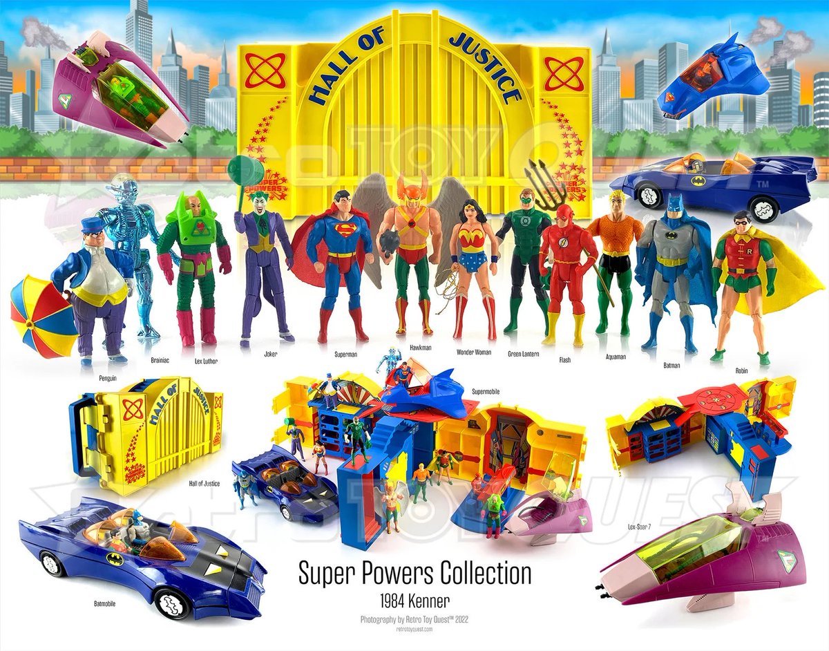 reactionfigure's tweet photo. Kenner Super Powers Collection poster by RetroToyQuest https://t.co/vyIOHZsZvX https://t.co/AkaVghmT2o