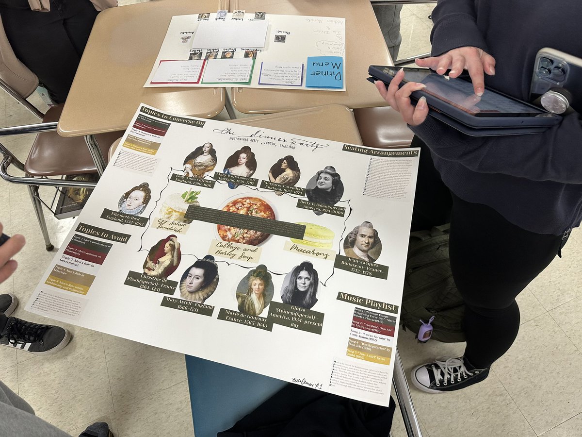 MrGerba's tweet photo. 1st Period AP Euro Gallery Walk of their Awkward Dinner.Debate Party projects from the Scientific Revolution/Age Of Enlightenment…#APEuro
@EFEAteaches @EFWarriors @EFHSMediaCenter https://t.co/0ngzepPOQb