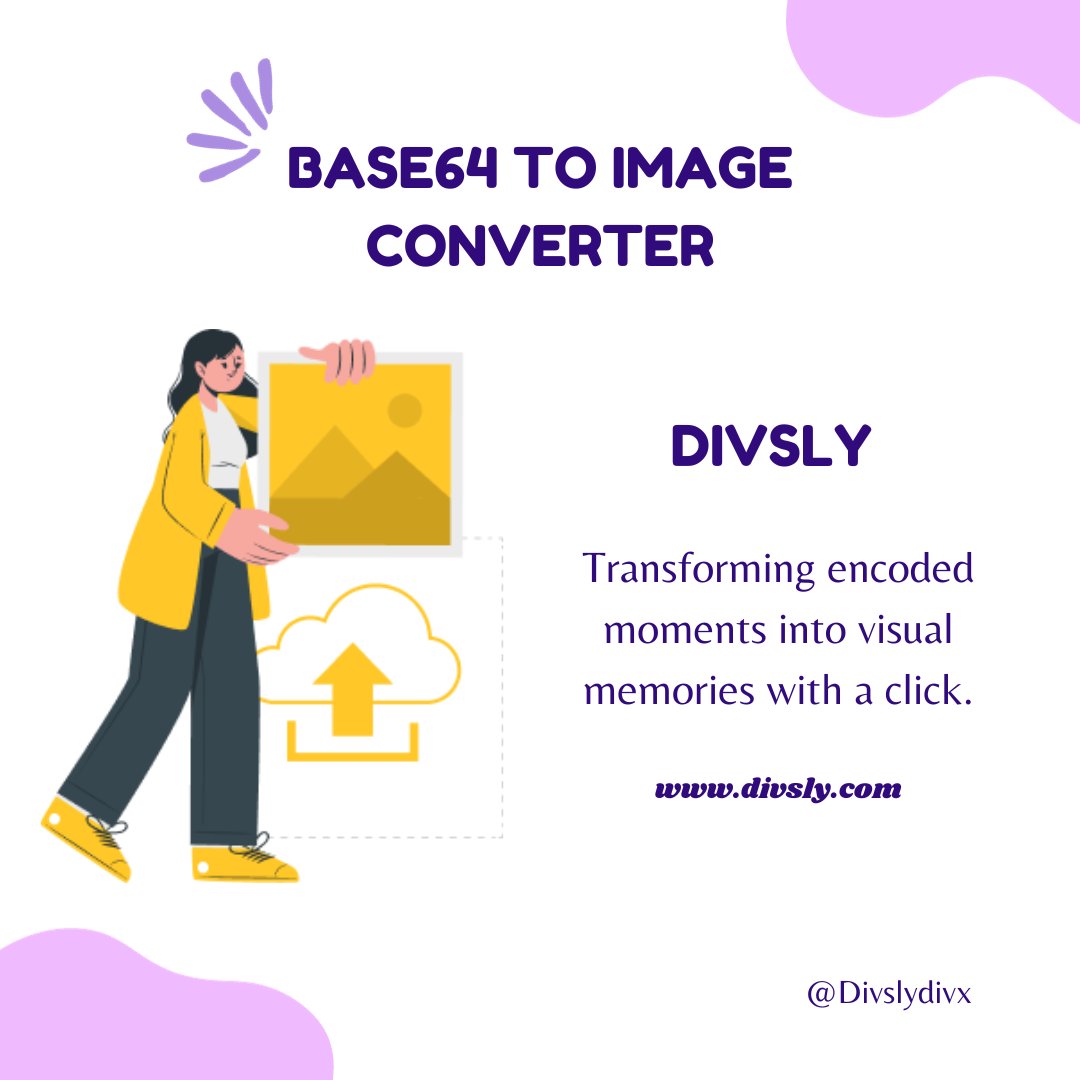 divslyllp's tweet photo. Decode Your Data, Craft Your Vision with our Base64 to Image Magic!
For Free Base64 to Image Converter
Visit Below Link
https://t.co/GUQRIba6za
#base64toimage #base64toimageconverter #base64 #image #Divsly #base64encoded
#SaaS #connectionsplatform #ShortLinks #LinkManagement https://t.co/PDsXhS928T