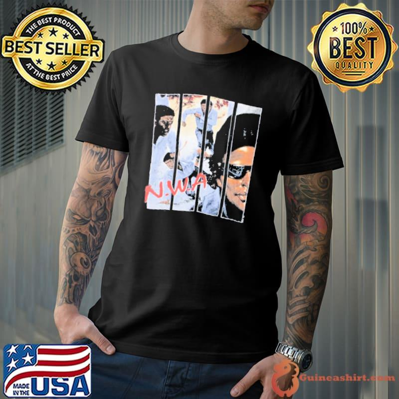 T-shirt Vintage Années 90 NWA 100 Miles N Runnin - Taille XL - Noir - Occasion Très Bon état