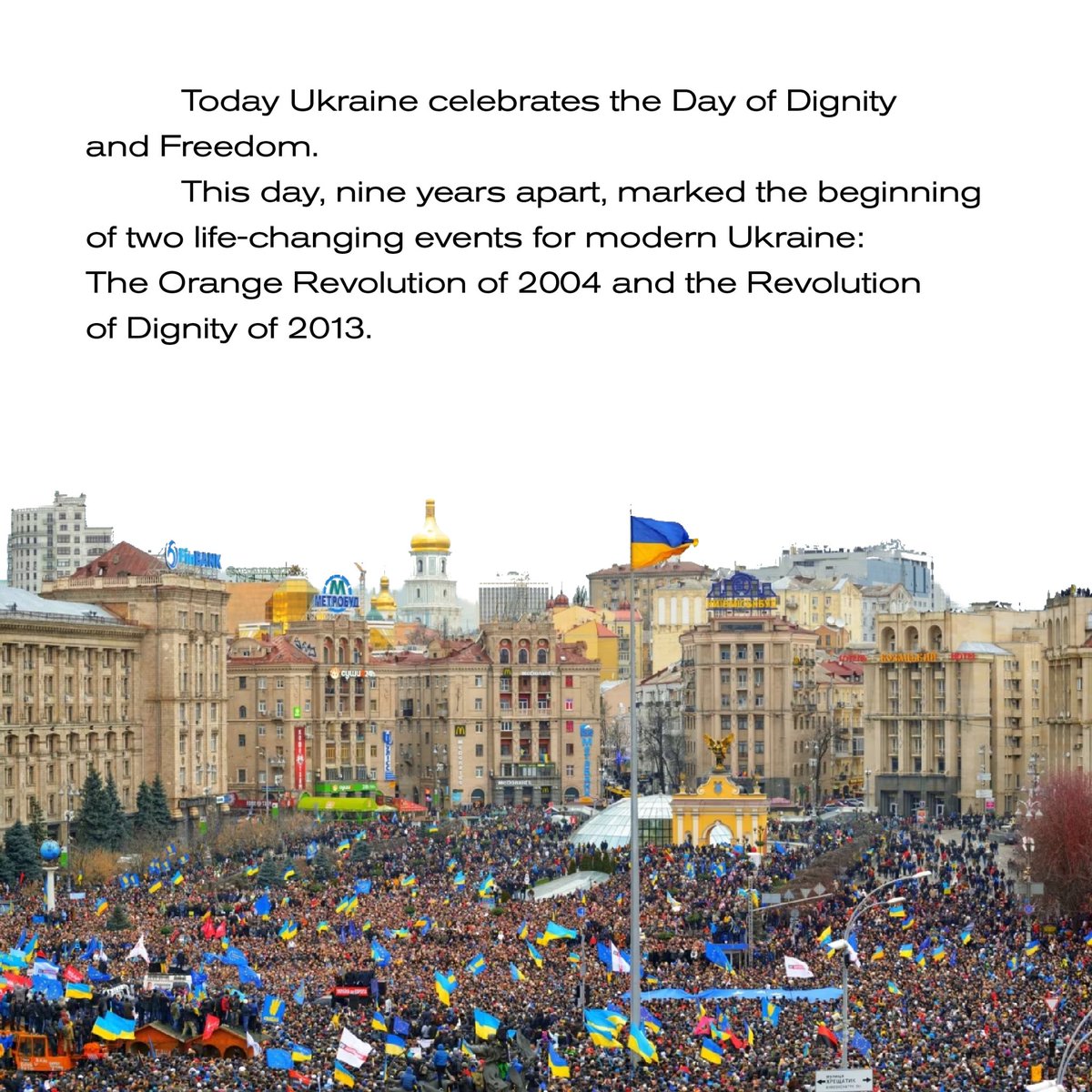 UAParlEducation's tweet photo. 🇺🇦 On 21 November, Ukraine celebrates the Day of Dignity and Freedom. https://t.co/iPDJWPfPiS