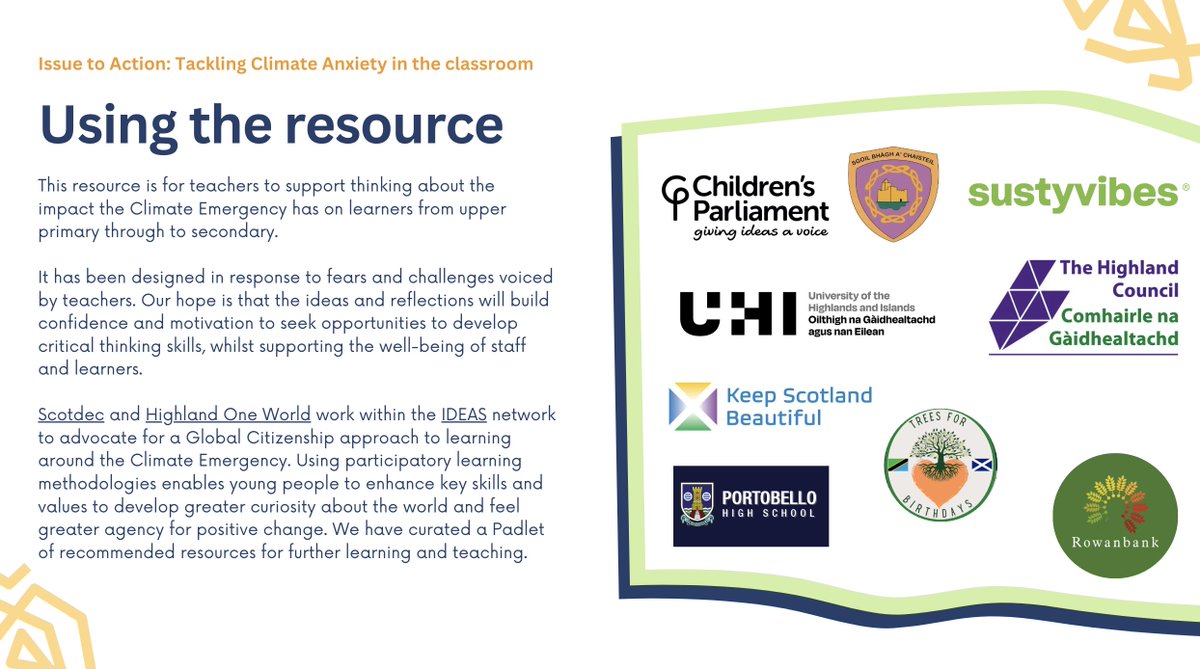 Ahead of #COP28, today we've launched a new digital resource to support teachers, in collaboration with @howdec and a range of expert contributors, exploring how we can approach Climate Anxiety in the classroom with young people.

Access the resource: bit.ly/tackling-clima…
