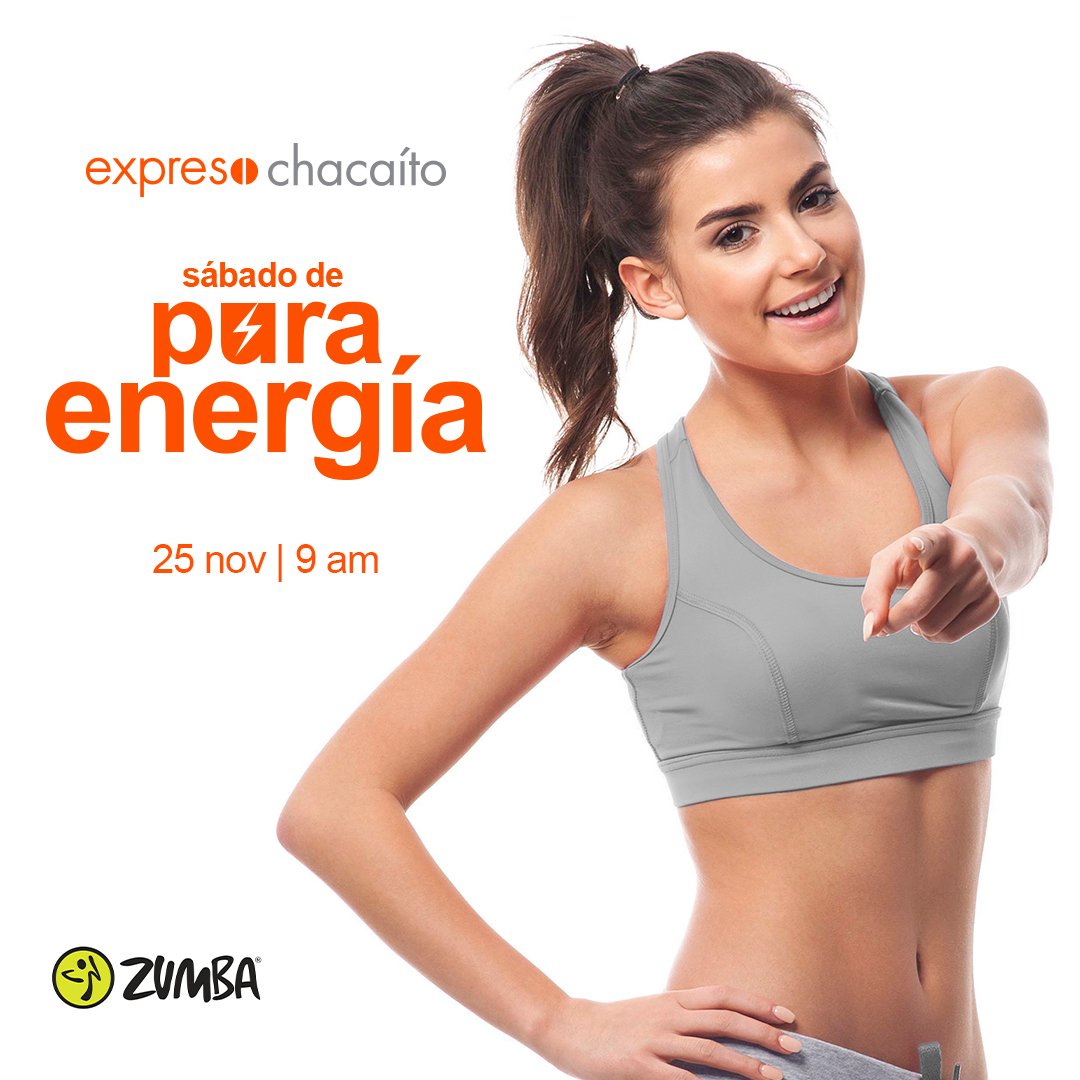 Este sábado, en nuestro #expresoChacaíto ¡Estará buenísimo!

A partir de las 9:00 a.m podrás disfrutar de:
Aeróbicos @xtreme_aerobics Fitness de combate @crosscombat2.0
Zumba <a href="/zumba/">Zumba</a> con <a href="/marialezumba/">Mariale López</a> 
Para celebrar la navidad, ven con una pieza naranja y algún accesorio navideño.