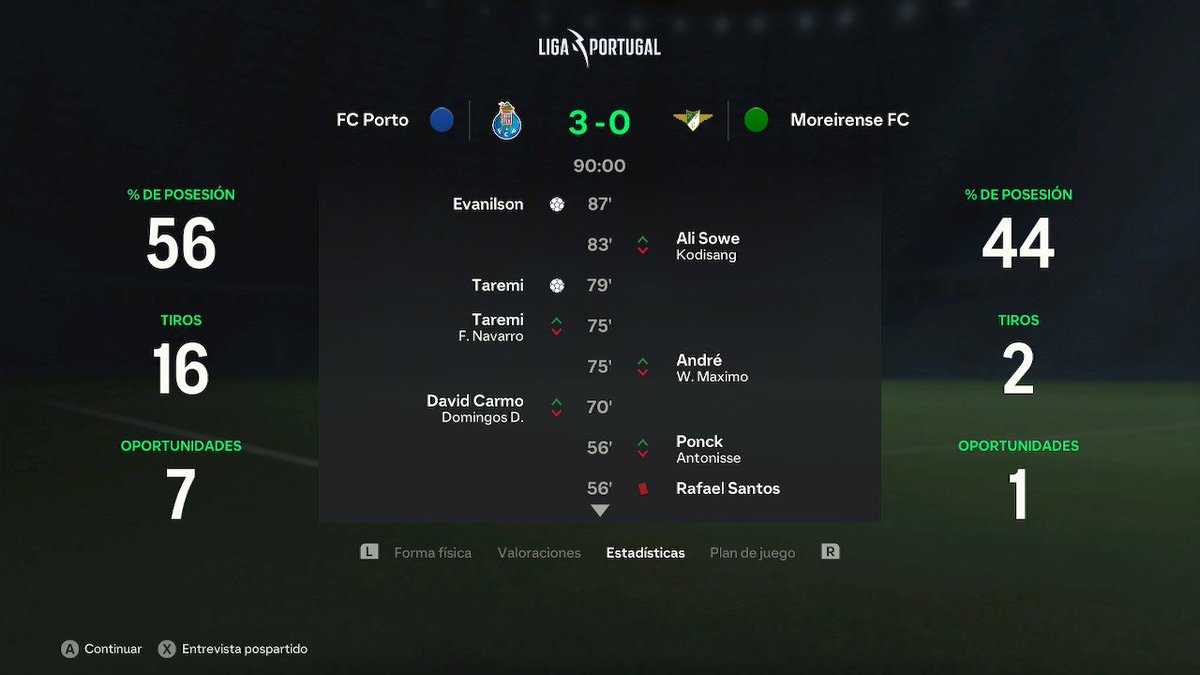 1602Isaac's tweet photo. 15°Jornada xD Liga Portugal 16Dic 
El Porto wue sigue chorreando vestigios de grandeza esta temporada y vuelve a ganar 3-0 en un partido en el que no le han dejado hacer nada a sus rivales. ⚽🟢 #ligaportugal #easportfc24 https://t.co/XX65vhFFbv