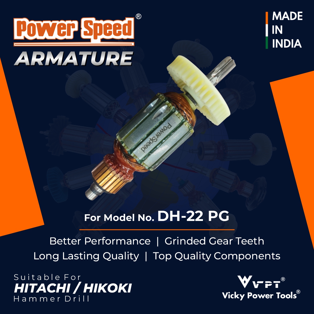 VickyPowerTools's tweet photo. PowerSpeed Armature for Hitachi/Hikoki
DH-22 PG, Hammer Drill
Mfd by Vicky Power Tools
.
#hitachihikoki #hammerdrill #hitachi #hikoki #hammer #hitachitools #powertools #powerspeed #powerspeedtools #powerspeedarmature #vickytools #vickypowertools #vickypowerspeedarmature #tools https://t.co/4caAEOz3zc