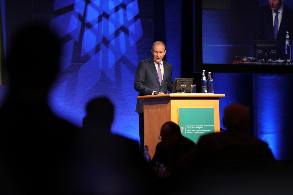 Irish Foreign Ministry (@dfatirl) on Twitter photo “Friendships, partnerships, require work if they are to be sustained, and that is why Ireland is working hard to enhance our links with the countries of Latin America and the Caribbean. ”
Tánaiste <a href="/MichealMartinTD/">Micheál Martin</a> delivered the keynote address at the inaugural #LACBEF. “Friendships, partnerships, require work if they are to be sustained, and that is why Ireland is working hard to enhance our links with the countries of Latin America and the Caribbean. ”
Tánaiste <a href="/MichealMartinTD/">Micheál Martin</a> delivered the keynote address at the inaugural #LACBEF.