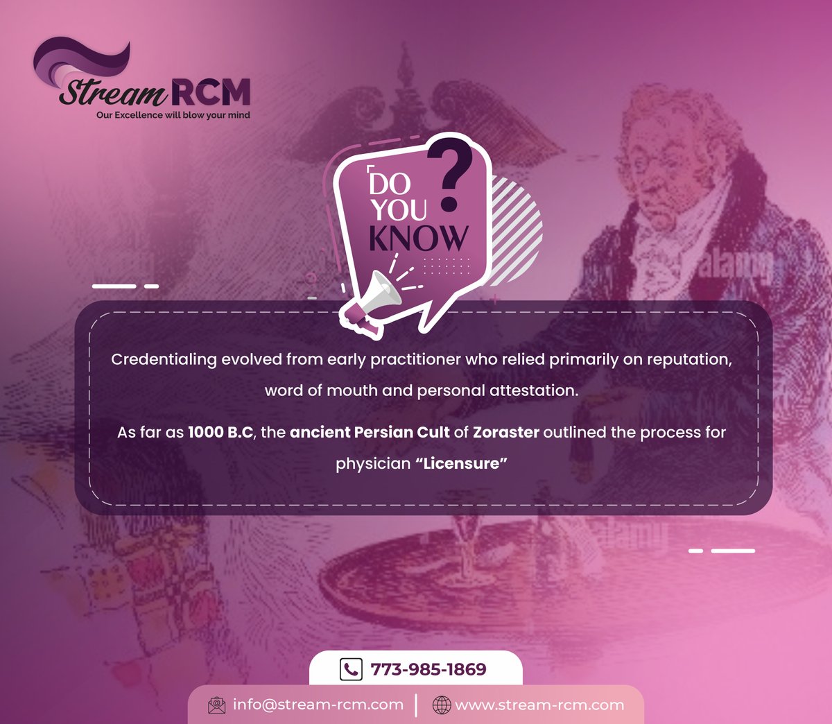streamrcmllc's tweet photo. In the bygone era of healthcare, practitioners thrived on reputation, word of mouth, and personal trust 🕰️.Today's credentialing landscape is a far cry, weaving an intricate web of standardized verification processes. #CredentialingEvolution #HealthcareTrustTrail https://t.co/Evw0K2fGss