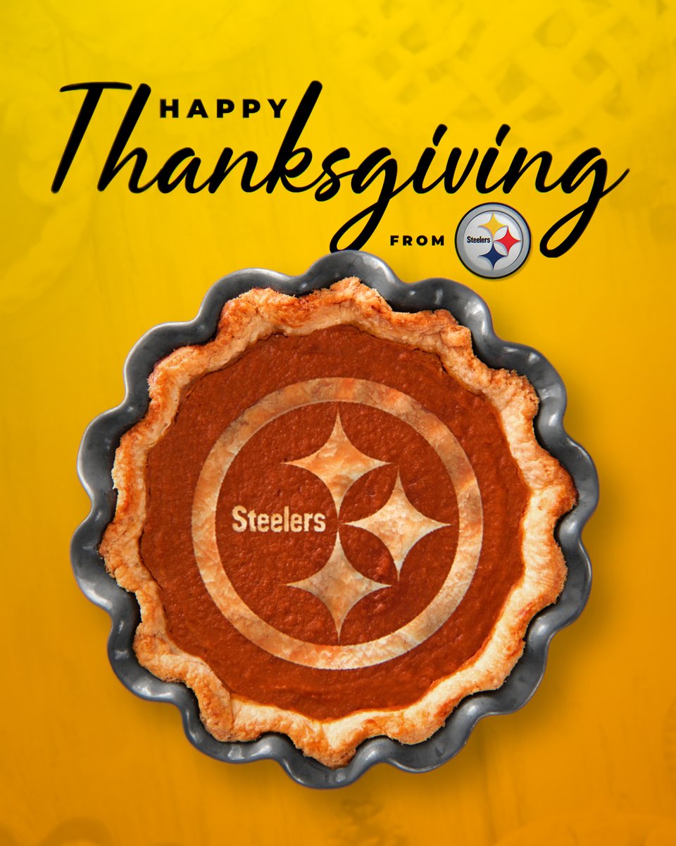 steelers's tweet photo. Happy Thanksgiving, #SteelersNation! https://t.co/umLpm3C7Z3