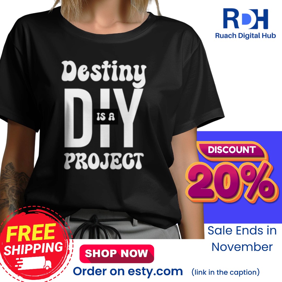 Go DIY on destiny; make a statement with your life. Kindly place your order on etsy via the link: etsy.com/listing/160031…

#diytshirt
#etsyshopping
#comfortableshirts 
#ootdinspiration 
#streetstyle 
#styleinspo 
#activewear 
#genderlessfashion 
#Y2kfashion
#streetwear
#goforit