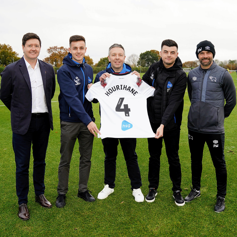 dcfcofficial's tweet photo. We're pleased to have the support of HSG UK as our new back of shirt and shorts sponsor 🤝

#DCFC #dcfcfans
