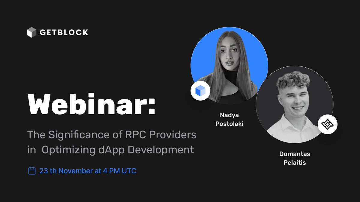🫵YOU are invited to be a part of it👇

Our upcoming #webinar "Optimizing #Web3 Projects: Custom #RPC #Nodes in <a href="/losslessdefi/">Lossless</a> -<a href="/getblockio/">GetBlock 🧊</a>  Case Study"

🎯Time: 23 November at 4pm UTC
🎯Link: linkedin.com/posts/nadya-po…