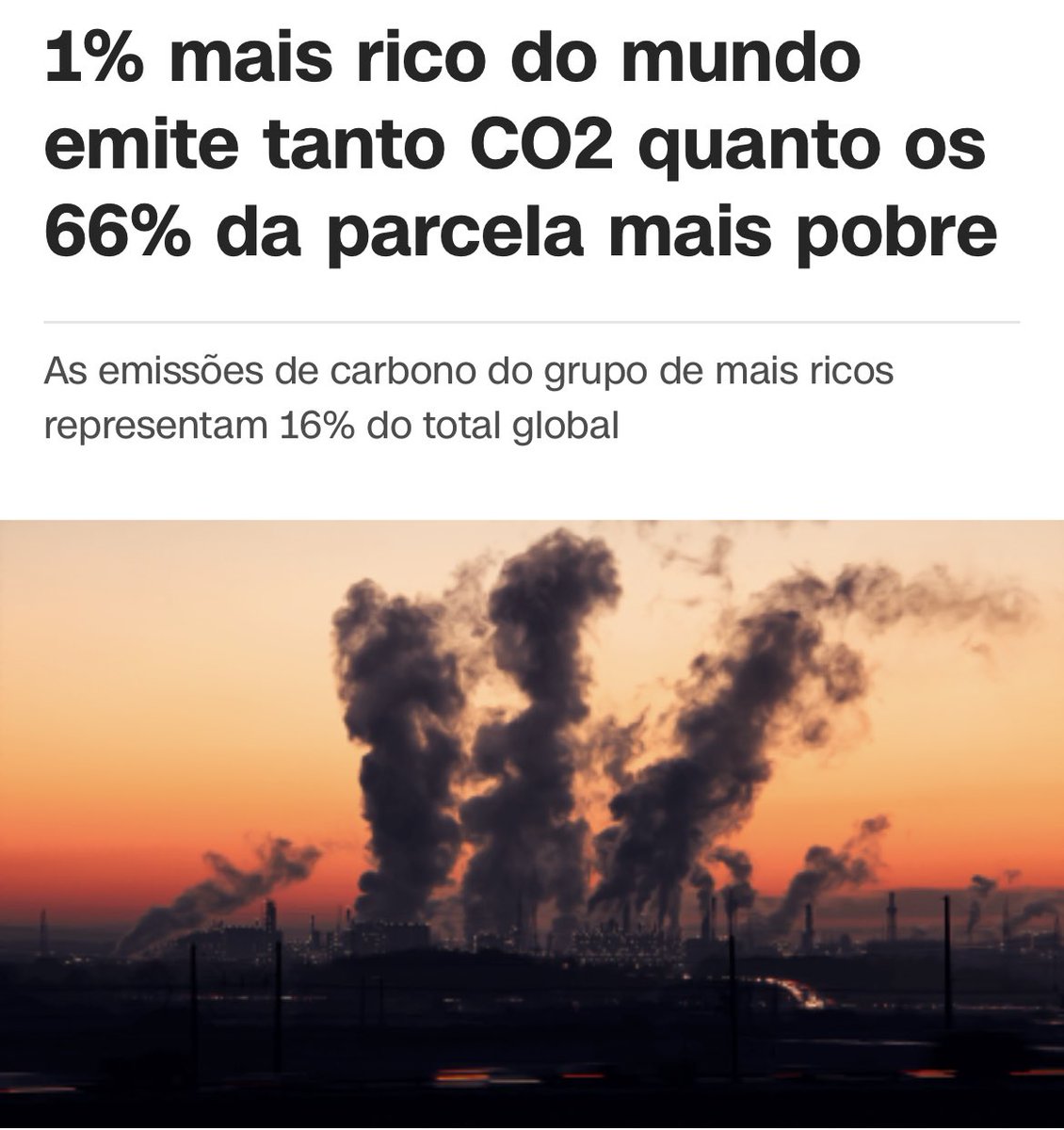 MAS NÃO USE TANTO O AR-CONDICIONADO PRA DORMIR, HEIN!!!!! VOCÊ PRECISA SER CONSCIENTE!!!!! REPENSE A SUA EMISSÃO NO DIA A DIA, OK????? não tem como não ficar revoltado com isso, rapaziada. a gente vai sufocar por causa de bilionário