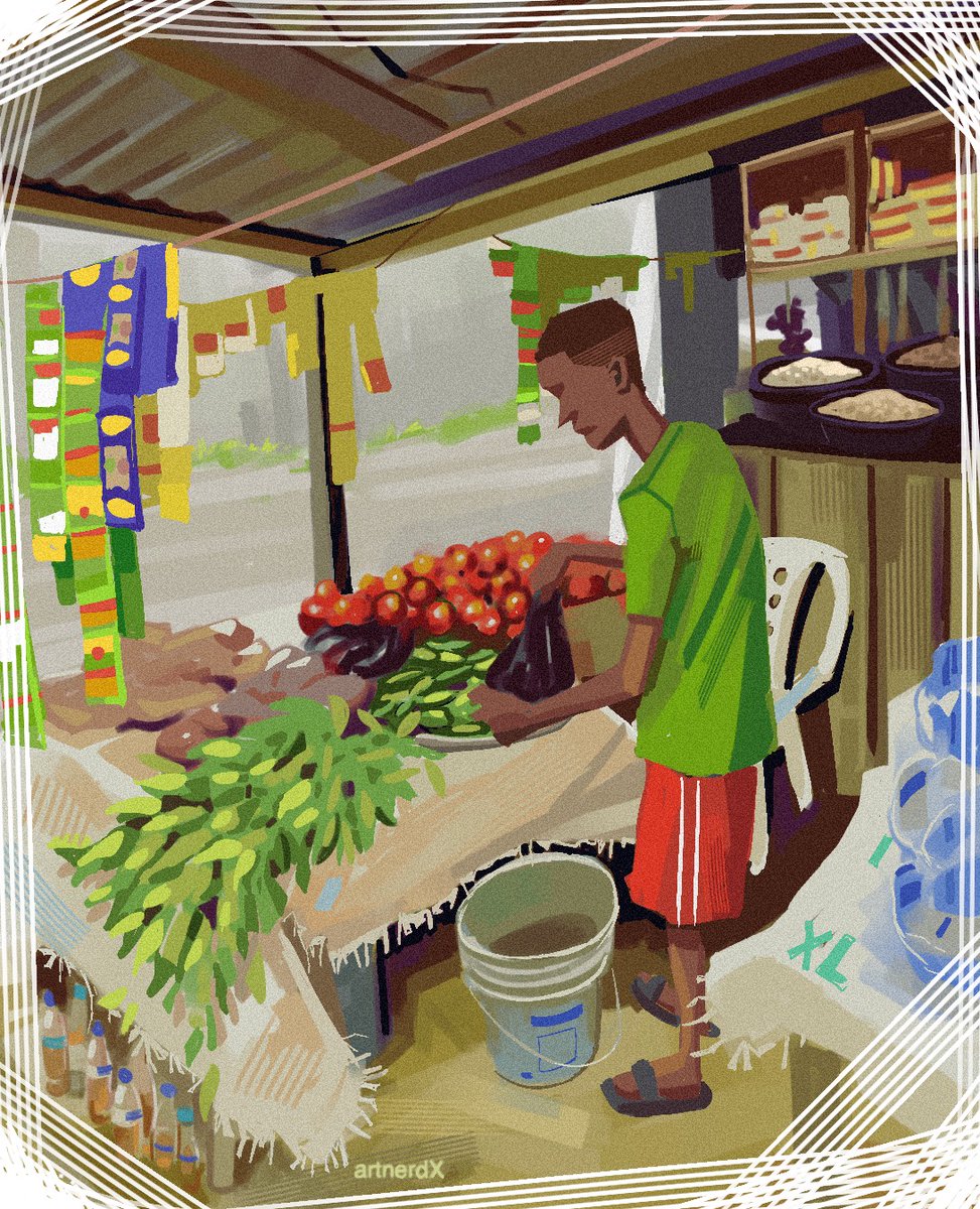 Nigerian artist <a href="/artnerdx/">Olaloye Bolaji</a> creates sensitive portraits and character studies that are rich in color and expression. The palettes. The fashion. The composition. 😍 #Procreate