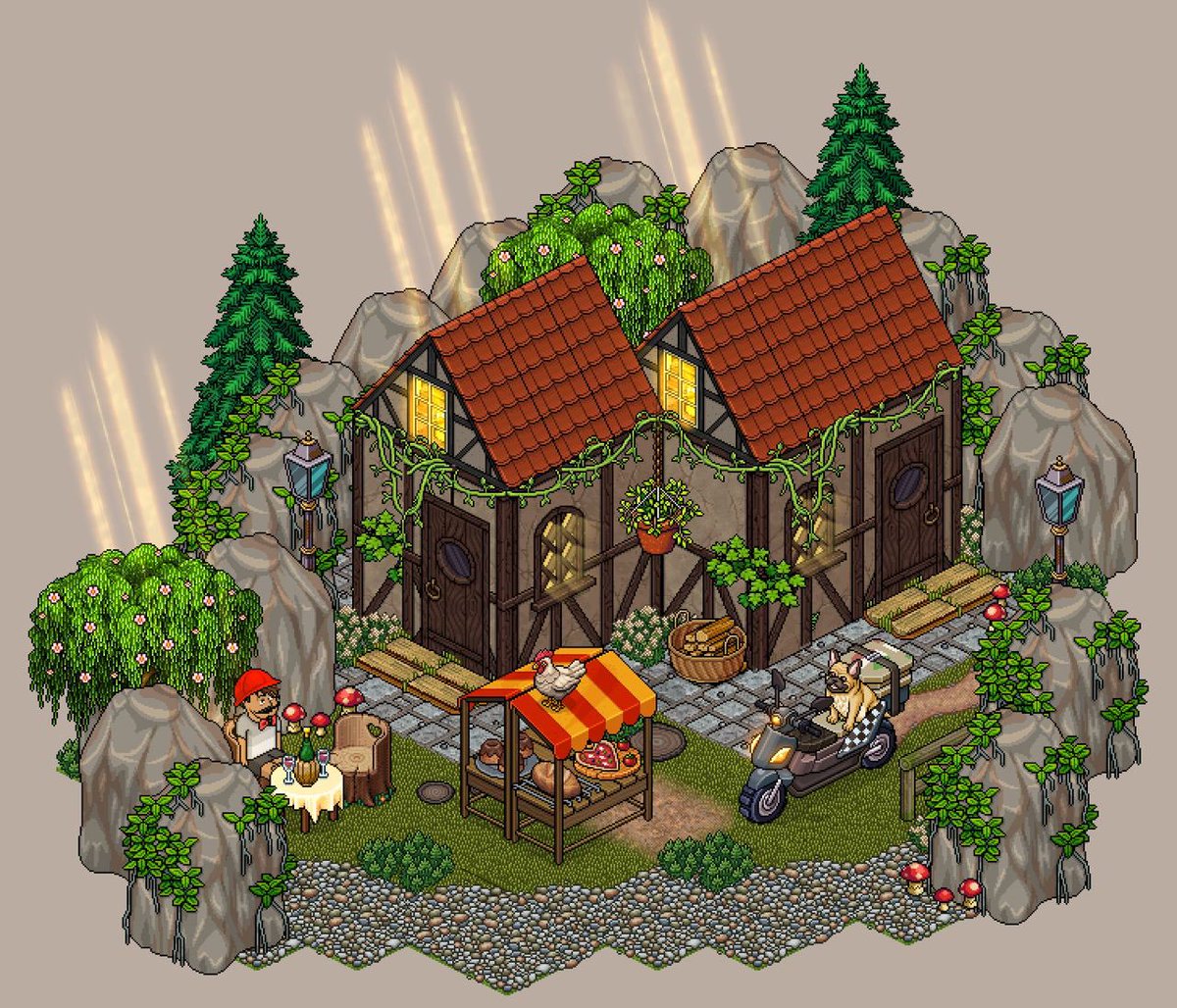 NaplesDevil's tweet photo. Here’s the room bundle I made to celebrate @HabboItalia’s 20th birthday 🇮🇹 and it’s now available worldwide ✨

HAPPY BIRTHDAY HABBO ITALIA 🤍

@Habbo #Habbo https://t.co/d2MhWarY0O