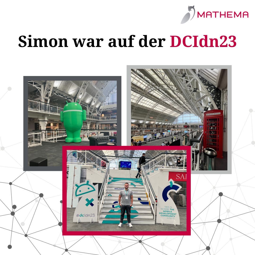 ✈️ London ruft! Einer unserer Auszubildenden besuchte kürzlich die <a href="/droidcon/">droidCon</a> in London. 
Er erlebte inspirierende Begegnungen und erweiterte sein Wissen in mobiler Entwicklung. Networking, Innovation, und Inspiration – alles war mit dabei!

 #Mathema #driodcon