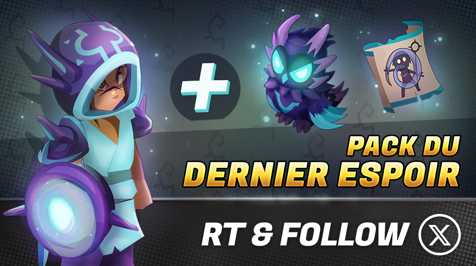 DofusTouch's tweet photo. ✨ Incarnez la lueur qui éclairera le Monde des Douze avec le Pack du Dernier Espoir.

▶ https://t.co/HK6hikFswN

🔁 RT + Follow pour tenter de remporter un pack du Dernier Espoir ! https://t.co/bUQtA0OMt5