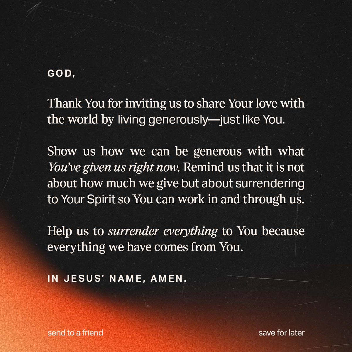 YouVersion's tweet photo. Giving Tuesday is one week away! Imagine what God could do if the entire YouVersion Community leaned into generosity. Prepare your heart for #GivingTuesday by saving this Prayer to your Prayer List. Tap the link below. https://t.co/jcYp4oLOLQ https://t.co/KC3Xf9ICRc