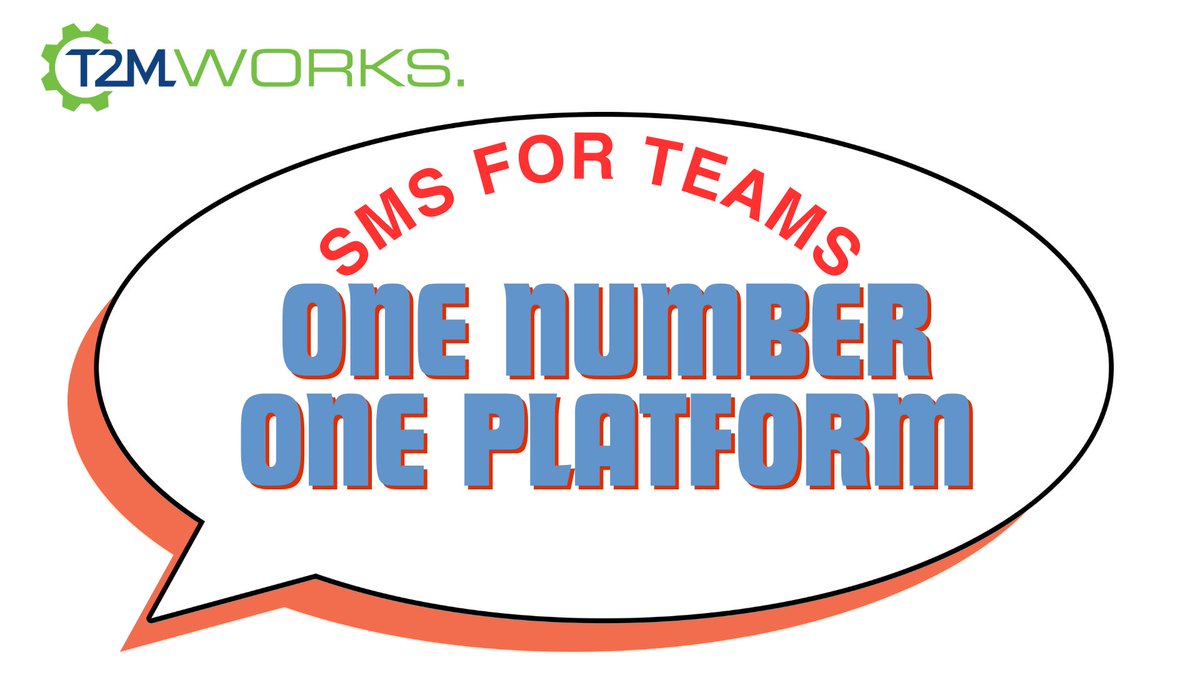 T2MWorks's tweet image. Introducing #T2MSMS for #MicrosoftTeams. Text and receive SMS/MMS directly from Teams. Make the most of your Teams investment. Reach and impact, alerts, custom naming & easy admin! One number. One platform. Easy for everyone! Get messaging now #T2M #SMS
t2mworks.com