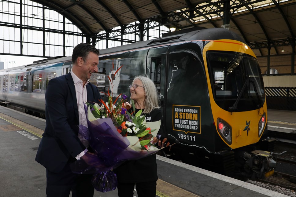TransPennine Express (TPE) supports International Men’s Day with a new train wrap in partnership with Andy’s Man Club, a men’s suicide prevention charity.  

Read more here: ow.ly/VfcT50Q9rC6