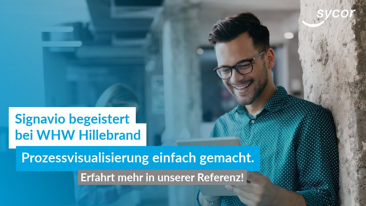 Prozessvisualisierung einfach gemacht: Die durch Sycor eingeführte SAP-Software Signavio überzeugt bei WHW Hillebrand. Die Prozessanalyse unterstützt sowohl das Digitalisierungsvorhaben als auch unternehmensweite Entscheidungen. Jetzt Referenz lesen: ow.ly/TwM550Q9K7h