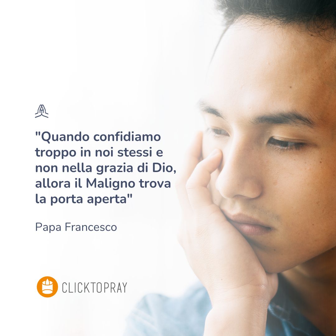 'Se manca la vigilanza, è molto forte, come dicevamo, il rischio che tutto vada perduto. Non si tratta di un pericolo di ordine psicologico, ma di ordine spirituale, una vera insidia dello spirito cattivo' (Papa Francesco). 

#ScuolaDiPreghiera #PregareConFrancesco