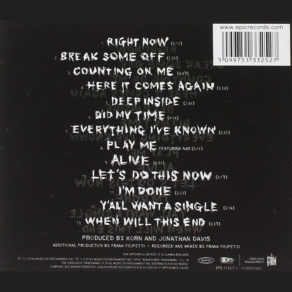 Revolvermag's tweet image. KORN released 'Take a Look in the Mirror' #onthisday in 2003.

What's your favorite song?