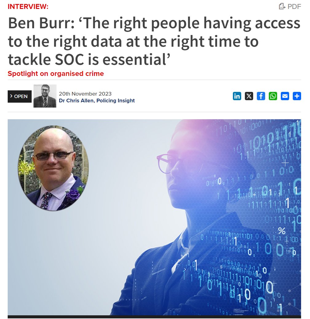 In the latest in a series of interviews with leading figures involved in the research and investigation of organised crime, Policing Insight’s Dr Chris Allen spoke to Ben Burr, a Borders, Immigration and Intelligence Specialist with Viable Data who has more than 20 years’