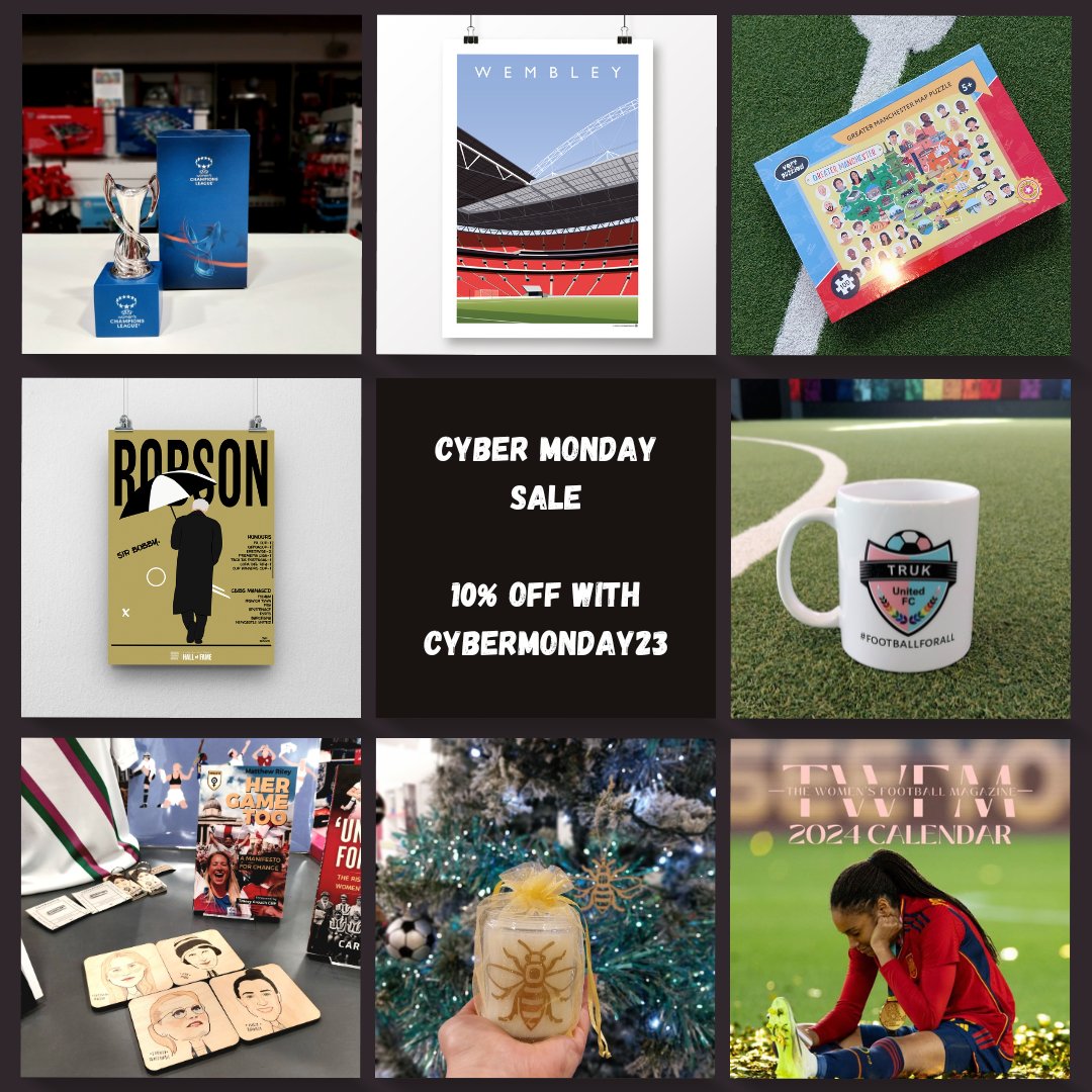 It's #cybermonday and we've got you covered: 10% off* your order with code CYBERMONDAY23.

The offer is valid both online and in the shop.

*not applicable on signed memorabilia, admission vouchers and discounted products.

#cybermonday #discountcode