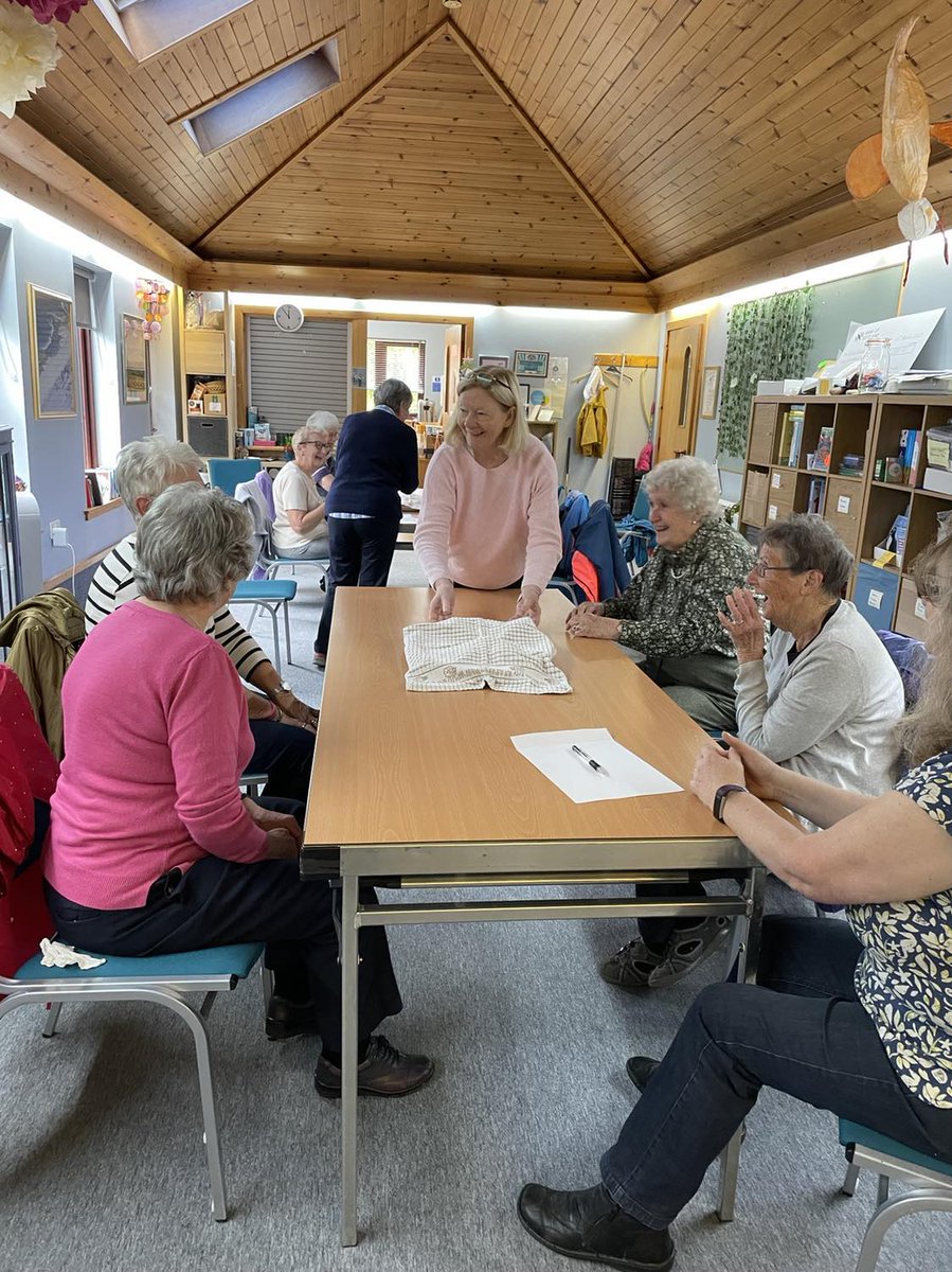 msargyll's tweet photo. Boosting brain health with our Super Snowdrops #Take5ToAgeWell Indoor walking, memory games, and a very funny game of Pin Head.  #Activity #Connecting #BrainHealth #Friendshiop #Fun @SportsMemNet  @DougAtAgeScot @JitkaVseteckova @NeuroAlScotland  @NeuroTherapyNet @Argyll_ButeTSI https://t.co/o2JpfpvW7I
