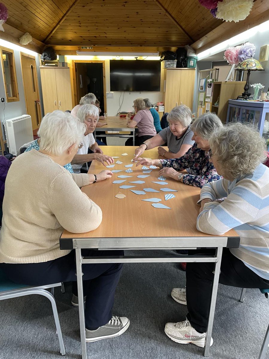 msargyll's tweet photo. Boosting brain health with our Super Snowdrops #Take5ToAgeWell Indoor walking, memory games, and a very funny game of Pin Head.  #Activity #Connecting #BrainHealth #Friendshiop #Fun @SportsMemNet  @DougAtAgeScot @JitkaVseteckova @NeuroAlScotland  @NeuroTherapyNet @Argyll_ButeTSI https://t.co/o2JpfpvW7I